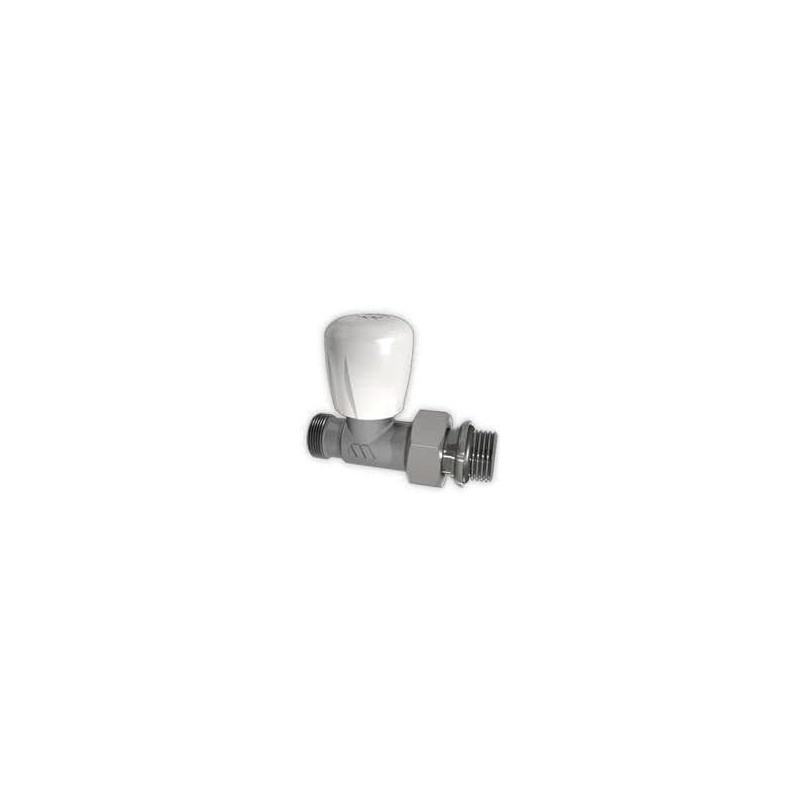 Watts - Straight Thermostatic Valve Nickel 3/8" for Copper Pipe Watts - Straight Thermostatic Valve Nickel 3/8" for Copper Pipe