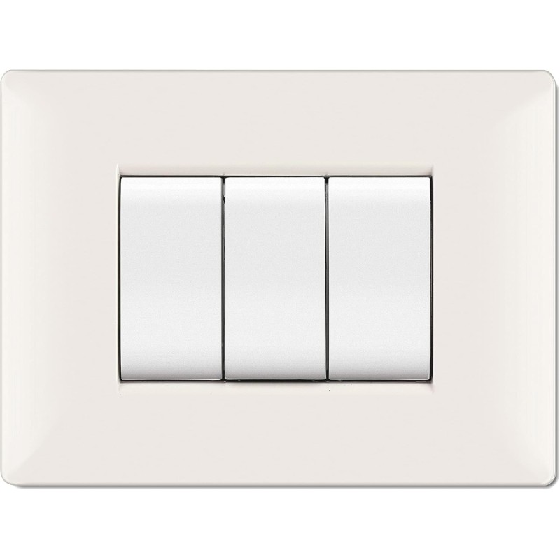Placca Mylife Q 4 Moduli Bianco V – Design Moderno e Funzionale Placca Mylife Q 4 Moduli Bianco V – Design Moderno e Funzionale