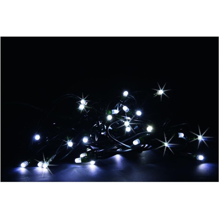 40 Warm White LED Firefly with White Cable – Giocoplast Christmas
