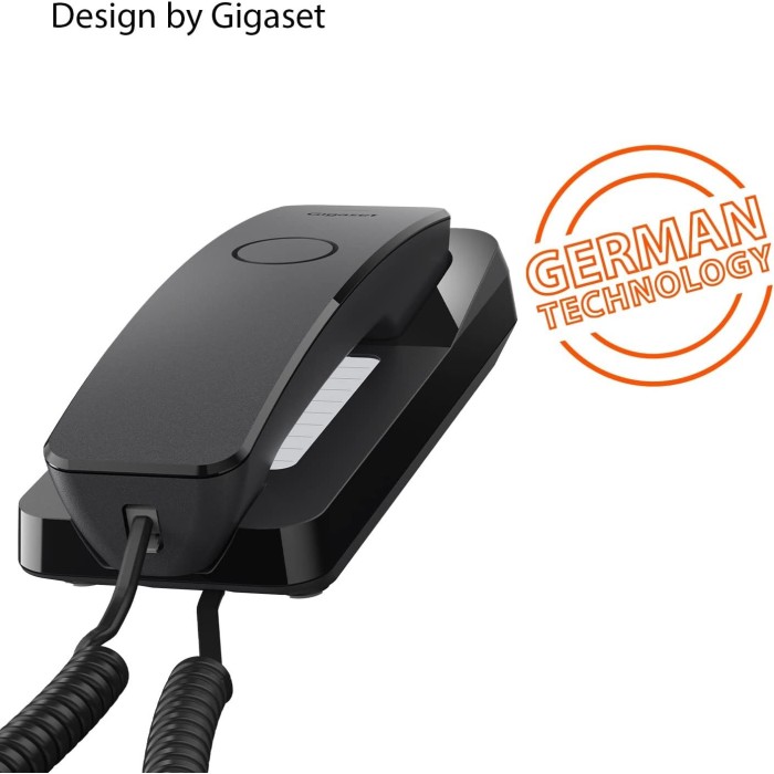 Gigaset Desk 200 Nero – Telefono a Filo Compatto e Funzionale