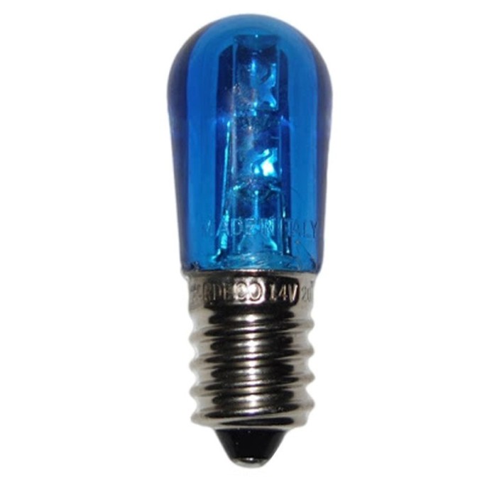 E14 14v 2 blue led lamp