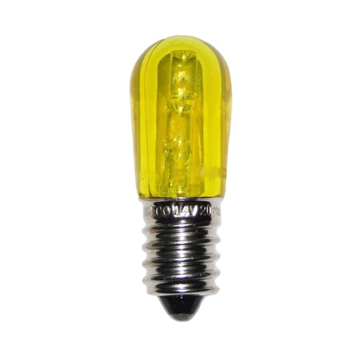 E14 14v 2 yellow led lamp