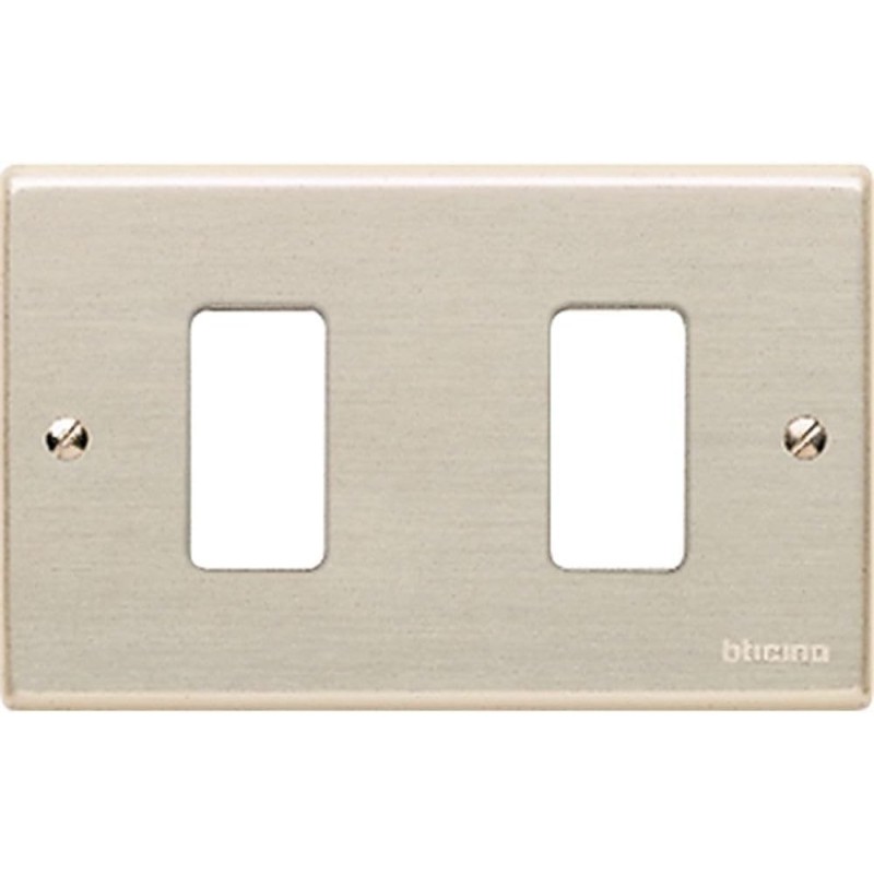 Magic Plate with Screws 2 Modules - BTicino (503/2/X) Magic Plate with Screws 2 Modules - BTicino (503/2/X)